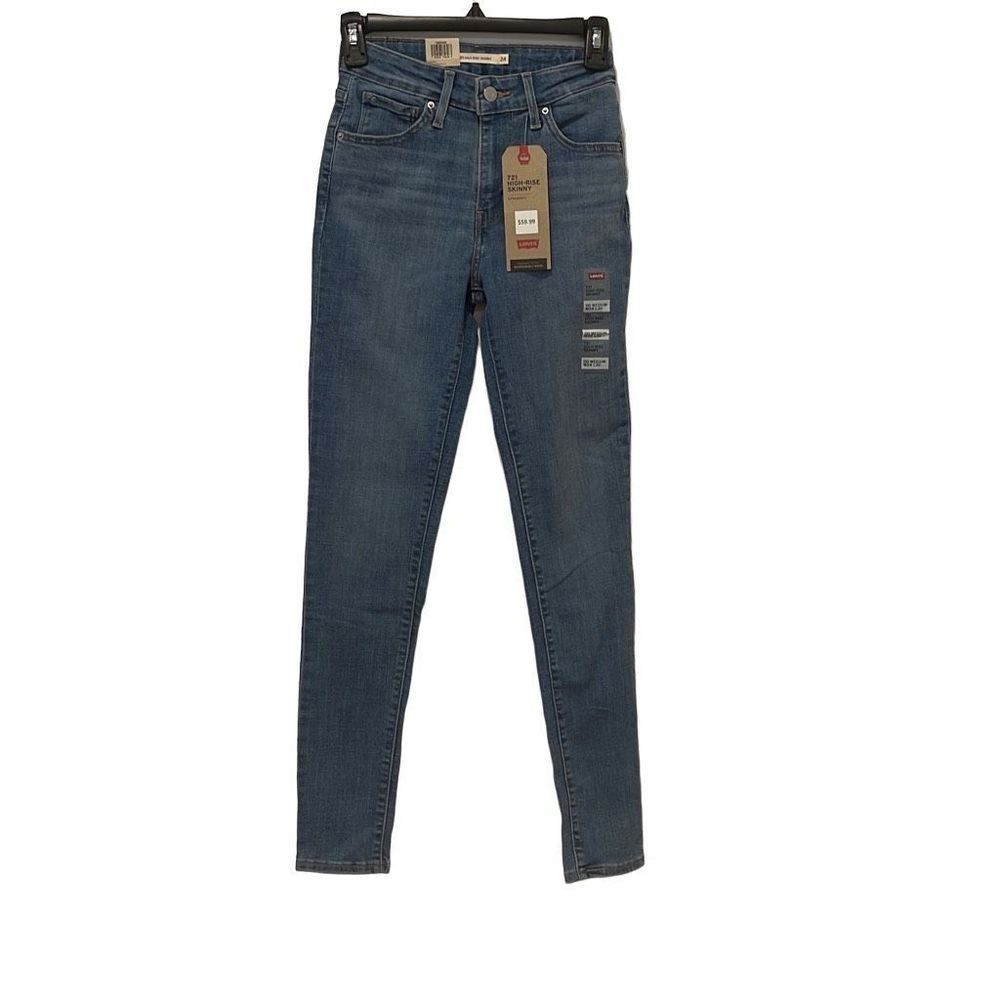 LEVE’S 721 HIGH RISE SKINNY WOMEN'S JEANS W24 / L30. - Picture 12 of 16